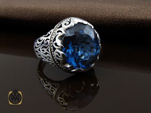 00 انگشتر توپاز لندن مردانه مرغوب و ارزشمند - کد 8533 - تصویر 6