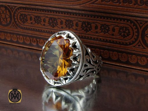 00 انگشتر زولتنایت مردانه دست ساز - کد 8555 - تصویر 6