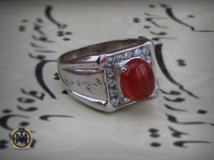 00 انگشتر عقیق یمن مردانه مرغوب - کد 8560 - تصویر 6