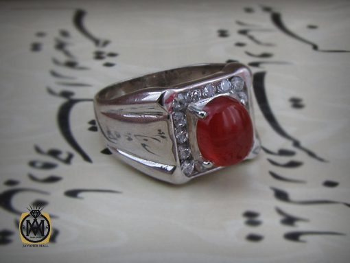 انگشتر عقیق یمن مردانه مرغوب - کد 8560 - تصویر 6