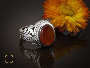 00 (2) انگشتر عقیق یمن مردانه دست ساز - کد 8509 - تصویر 6