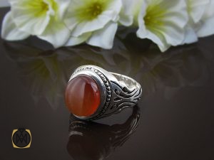 00 (3) انگشتر عقیق یمن مردانه دست ساز - کد 8508 - تصویر 6