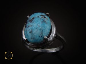 00 انگشتر فیروزه نیشابور زنانه طرح پریزاد - کد 2085 - تصویر 6