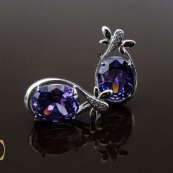 مدال آمتیست طرح دیبا زنانه - کد 3044 مدال آمتیست طرح دیبا زنانه - کد 3044