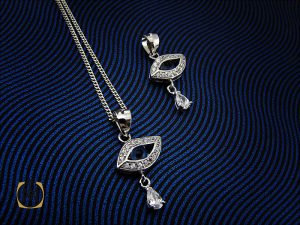 00 مدال نقره طرح چشم زخم زنانه - کد 3049 - تصویر 5