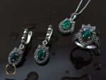 سرویس جید و مارکازیت طرح لادن زنانه - کد 7064 - تصویر 2