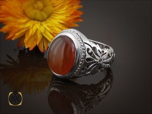 00 (6) انگشتر عقیق یمن مردانه دست ساز - کد 8510 - تصویر 6