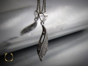 مدال نقره زنانه طرح ياسمن - کد 3020 - تصویر 5