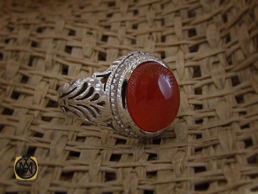 انگشتر عقیق یمن مردانه دست ساز - کد 8504 - تصویر 6