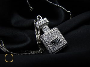 00 مدال نقره طرح آدرینا زنانه - کد 3023 - تصویر 5