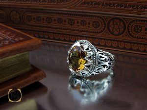 انگشتر زولتنایت مردانه دست ساز - کد 8557 - تصویر 6