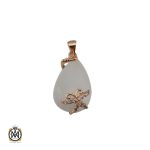 1 مدال چشم گربه زنانه طرح مرجان - کد 3051