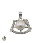 1 مدال مروارید پرورشی زنانه طرح کیتی - کد 3068