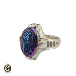 انگشتر حدید با حکاکی ناد علی مردانه – کد 8450 انگشتر حدید با حکاکی ناد علی مردانه – کد 8450