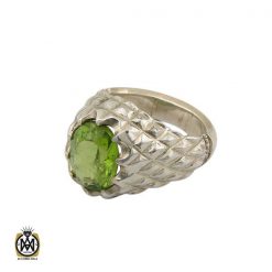 انگشتر زبرجد مردانه دست ساز - کد 8460 انگشتر زبرجد مردانه دست ساز - کد 8460