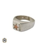انگشتر نقره حرزدار استاد ضابطی مردانه - کد 8471