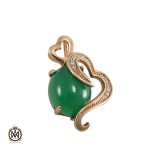 1 مدال چشم گربه زنانه طرح قلب - کد 3026