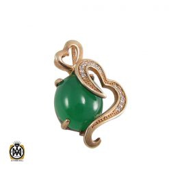 مدال چشم گربه زنانه طرح قلب - کد 3026 مدال چشم گربه زنانه طرح قلب - کد 3026