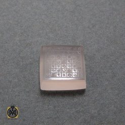 نگین تک عقیق یمن با حکاکی هفت شرف اثر استاد ضابطی - کد 9021 نگین تک عقیق یمن با حکاکی هفت شرف اثر استاد ضابطی - کد 9021