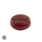 1 نگین تک عقیق یمن با حکاکی و من یتق الله اثر استاد ضابطی - کد 9022