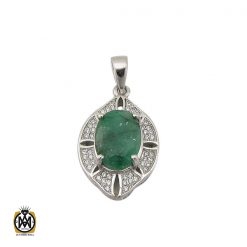مدال زمرد اصل زنانه طرح تانیا - کد 3118 مدال زمرد اصل زنانه طرح تانیا - کد 3118
