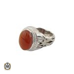 انگشتر عقیق یمن با حکاکی شرف الشمس مردانه  - کد 8519