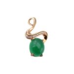 1-95-510x510 مدال عقیق سبز زنانه طرح ژینوس