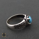 2 انگشتر فیروزه نیشابوری مردانه - کد 8397 - تصویر 2