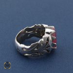 انگشتر یاقوت سرخ آفریقایی مردانه - کد 8405 - تصویر 2