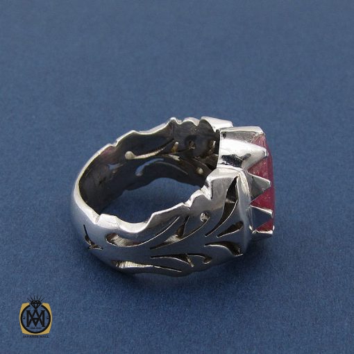 انگشتر یاقوت سرخ آفریقایی مردانه - کد 8405 - تصویر 2