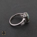 2 انگشتر فیروزه نیشابور زنانه اصل طرح آوا - کد 2075 - تصویر 2