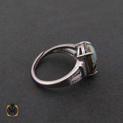انگشتر فیروزه نیشابور زنانه اصل طرح آوا - کد 2075 انگشتر فیروزه نیشابور زنانه اصل طرح آوا - کد 2075