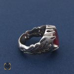 انگشتر یاقوت سرخ آفریقایی مردانه خوش رنگ - کد 8406 - تصویر 2
