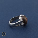 2 انگشتر عقیق باباقوری یمنی اصل مردانه - کد 8413 - تصویر 2