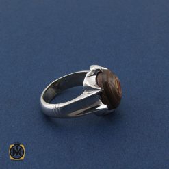 انگشتر عقیق باباقوری یمنی اصل مردانه - کد 8413 انگشتر عقیق باباقوری یمنی اصل مردانه - کد 8413