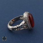 2 انگشتر عقیق یمن مردانه - کد 8416 - تصویر 2