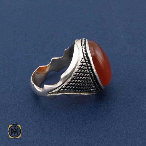 انگشتر عقیق یمن مردانه - کد 8419 - تصویر 2