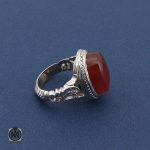 2 انگشتر عقیق یمن مردانه - کد 8420 - تصویر 2