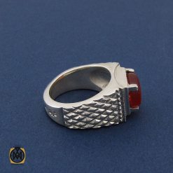 انگشتر عقیق یمن مردانه - کد 8421 انگشتر عقیق یمن مردانه - کد 8421