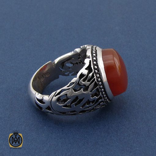 انگشتر عقیق یمن مردانه - کد 8422 - تصویر 2