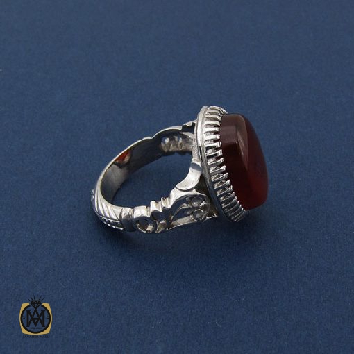 انگشتر عقیق یمن مردانه - کد 8426 - تصویر 2
