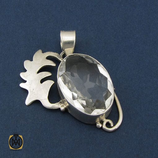 مدال کریستال اصل زنانه طرح ثمین- کد 3056 - تصویر 2