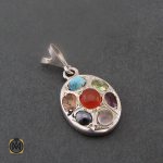 2 مدال هفت نگین نقره اسپرت - کد 3066 - تصویر 2