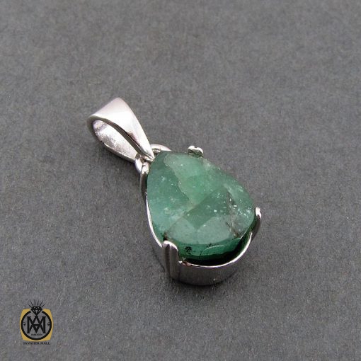 مدال زمرد زنانه طرح درسا - کد 3080 - تصویر 2