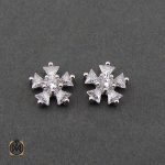 2 گوشواره نقره زنانه طرح پوپک - کد 5036 - تصویر 2