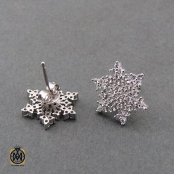 گوشواره نقره زنانه طرح تیارا - کد 5037 گوشواره نقره زنانه طرح تیارا - کد 5037