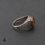 2 انگشتر زولتنایت و مارکازیت مردانه - کد 8436 - تصویر 2