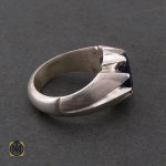2 انگشتر یاقوت کبود آفریقایی اصل مردانه - کد 8437 - تصویر 2