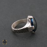 2 انگشتر حدید با حکاکی عین علی و سه جلاله مردانه – کد 8442 - تصویر 2