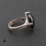 2 انگشتر حدید سینی با حکاکی عین علی مردانه – کد 8446 - تصویر 2